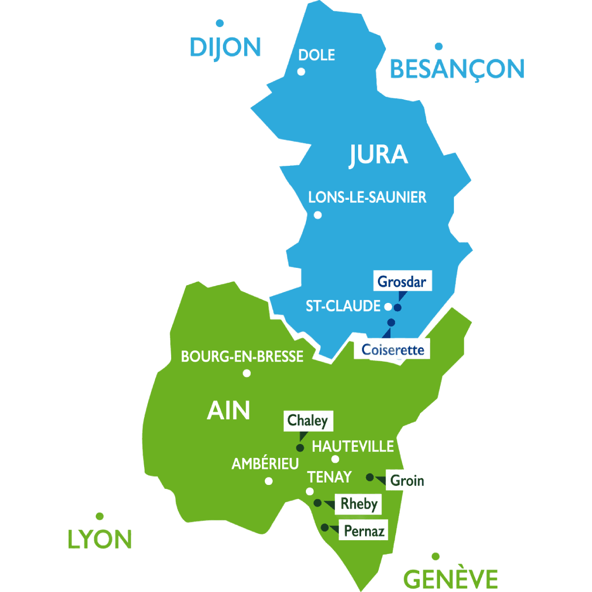 Carte des sorties